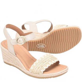 S&ouml;fft Womens Inez Wedge Sandals In Beige/latte