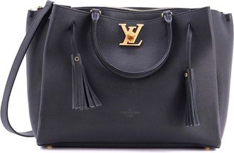 Louis Vuitton Lockmeto Handbag Leather (Authentic Pre-Loved)