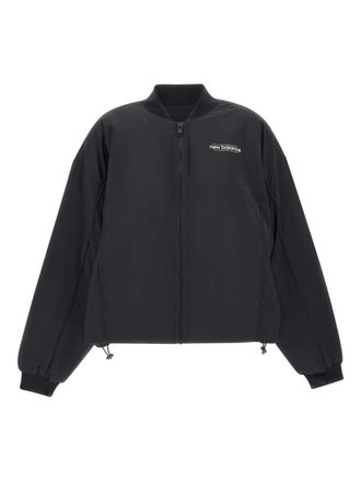 New Balance Bomberjack met borduurwerk - Zwart