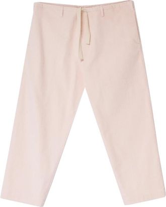 Moschino Pantalone Adrian Velluto Coste - Dames - Straight fit broeken - Roze - S - Katoen - Broeken