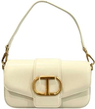 Twinset White Polyethylene Clutch Womens Bag