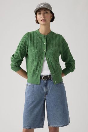 Levi's C&aacute;rdigan Supersoft de cuello redondo - Mujer - XS - Verde / Pine Green