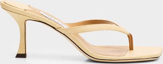 Jimmy Choo London 70mm Freja Raffia Sandals