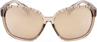 adidas Ladies Beige Round Sunglasses SP0013-01A-4