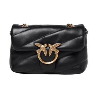 Pinko Pinko, Dames, Tassen, Zwart, Maat: ONE Size Leer