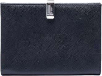 Prada Pre-owned Vintage Portemonnee - Dames - Vintage Accessoires - Zwart - ONE Size - Leer - Vintage