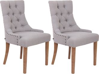 Clp Clp - Set De 2 Sillas De Comedor Aberdeen Antiguo Claro Gris