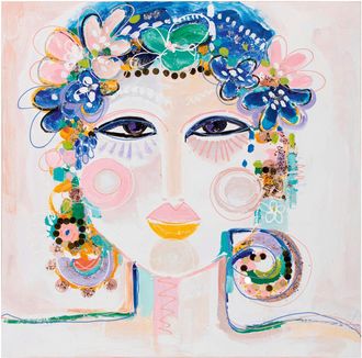 Schubiger M&ouml;bel Bild Blumenm&auml;dchen mit Wachen Augen