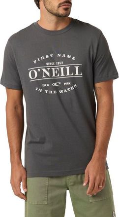 O'Neill Classic Fit East Cliff Graphic T-Shirt in Dark Shadow at Nordstrom, Size Xx-Large