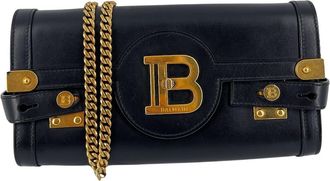 Balmain B-Buzz Leather Black Leather Bag (Pre-Owned)