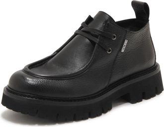 Moschino Couture Laarzen Made in Italy - Heren - Veterlaarzen - Zwart - 43 EU - Schoenen