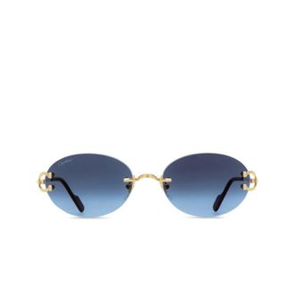 Cartier Sunglasses, female, Yellow, Size: 55 MM Stylish Sunglasses