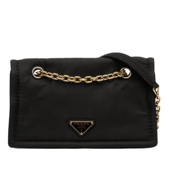 Prada Pre-owned Prada Tessuto Chain Flap Crossbody Ladies Z0AB1DEB67D29LZT
