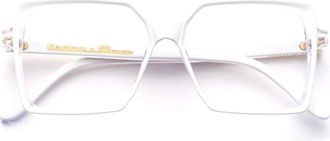 Kàdor Occhiali oversize Lilibet Glamour - Bianco