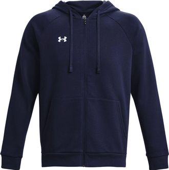Under Armour Rival Fleece FZ Hooded Jacket Navy Blue 1379767-410