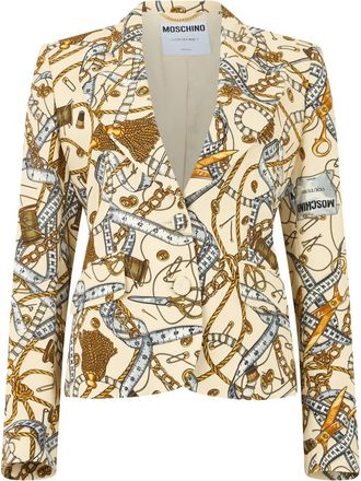 Moschino Slim Elegante Jas - Dames - Blazers - Veelkleurig - S - Jassen
