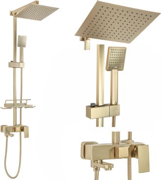 Rea Rea - Conjunto De Ducha Jack Brushed Gold
