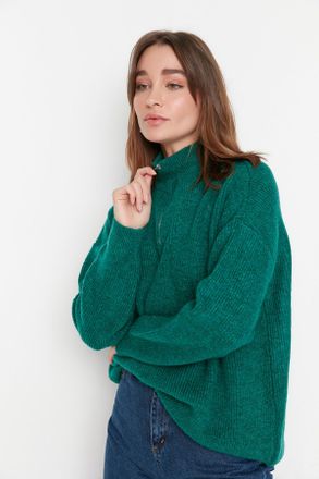 Trendyol Vrouw/Meisje Staande kraag Off-shoulder Trui