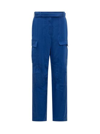 Ferragamo Blue Relaxed Cargos Pants