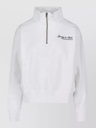 Sporty & Rich sweatshirt featuring ribbed cuffs and hem