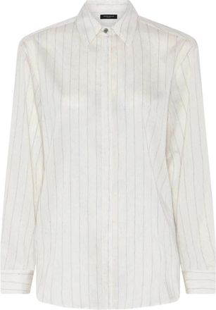Bruuns Bazaar Cocco BBAgatah Shirt - Dames - Overhemden - Wit - XL - Denim - Overhemden
