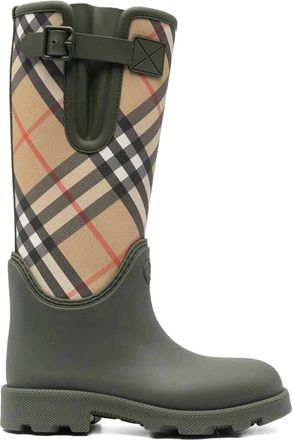 Burberry Rubber Marsh Stamp High Boots