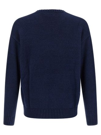 Polo Ralph Lauren Intarsia Logo Sweater - Navy