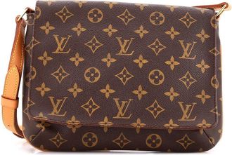 Louis Vuitton Brown Monogram Canvas Musette Tango (Authentic Pre-Loved)