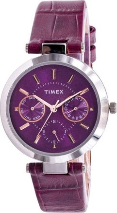 Timex Womens Classic Purple Dial Watch