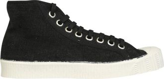 Spalwart Special Mid Linen (Ws) - Dames - Sneakers - Zwart - 36 EU - Linnen - Schoenen