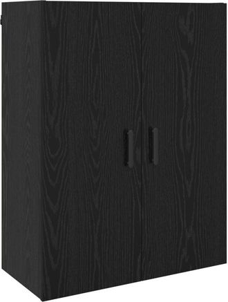 vidaXL Wall Mounted Cabinet Black oak 69.5 x 34 x 90 cm Vidaxl