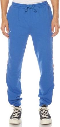Kappa Mens Logo Tape Danira Trackpants In Blue/grey/red