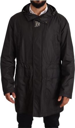 Dolce & Gabbana Parkas - Heren - Parka Jassen - Zwart - XS - Polyester - Jassen