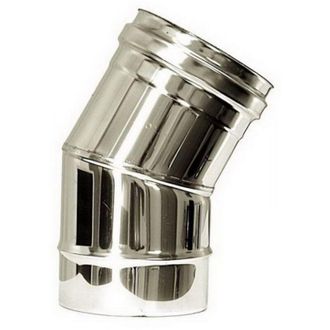 MBM Tubo De Humos De Pared Doble Aislado De Acero Inoxidable Curvado 30 Dn 300/350