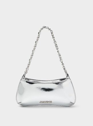 Jacquemus Womens Le Petit Bisou chrome handbag