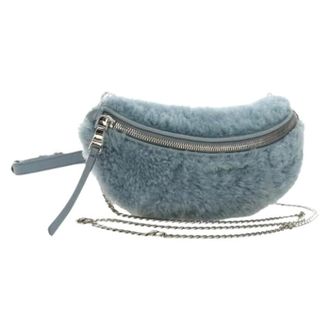 Miu Miu Pre-owned Fur Shoulder Bag - Dames - Pre-owned - Blauw - Maat: ONE Size