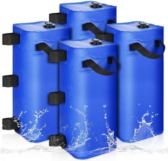 OEM Bolsa De Peso Para Carpa De Agua (4 Piezas), Kit De Peso Para Carpa De Agua De 36 Kg, 4 Patas Para Gazebos, Techos Elevables Y Carpas (azul, 25 Litros