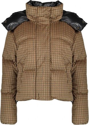 Moncler Quierzy Down Jacket - Dames - Winterjassen - Bruin - L - Polyester - Jassen