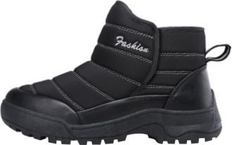 Generic Womens Ankle Boots, Waterproof Ankle Boots Women Wide Fit - Fashion Embroidered Short Boot Comfy Non-Slip Sneakers Thicken Warm Boot for Winter Cute W