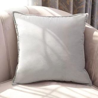 OEM Funda De Almohada De Terciopelo, Funda De Almohada Cuadrada Decorativa, Funda De Coj&iacute;n Suave De Color Liso, Adecuada Para Sof&aacute;s, Dormitorios, Sillas Y