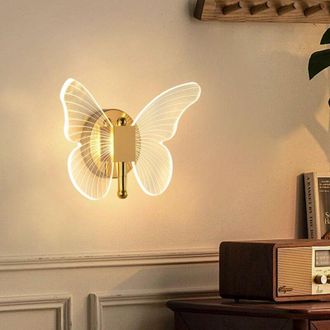 OEM Aplique De Pared Led Con Forma De Mariposa, 10 W, L&aacute;mpara De Pared Led Para Dormitorios, Comedores, Cocinas Y Decoraci&oacute;n Del Hogar - Luz Tricolor -cre