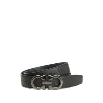 Ferragamo Belts, male, Black, Size: 100 CM Gancini Buckle Belt
