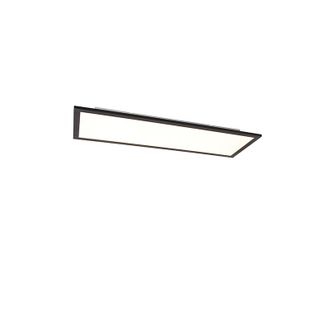 QAZQA Qazqa Moderno Panel Led Negro 80 Cm Con Led Y Mando A Distancia - Liv Pl&aacute;stico /acero Rectangular Incluye Led Max. 1 X 40 Watt