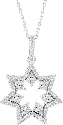 Suzy Levian Suzy Levian Silver Cz Statement Pendant