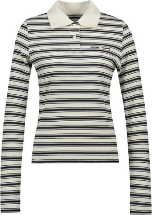 Sams&oslash;e & Sams&oslash;e Sadonell LS Polo 15512 - Dames - Polos - Veelkleurig - S - Katoen - Tops