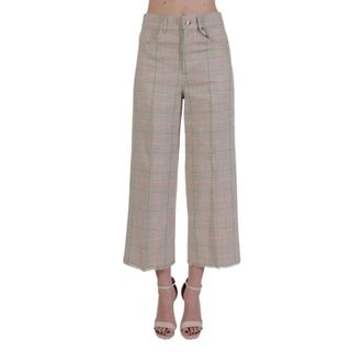 Marella Dames, Broeken, Beige, Maat: XS Leer