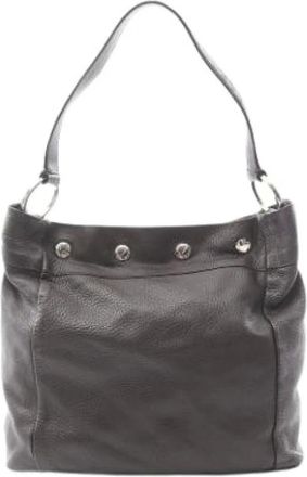 Prada Pre-owned Shoulder Bags, female, Brown, Size: ONE SIZE Pre-owned Leather Vintage Shoulder Bag