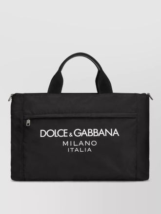 Dolce & Gabbana logo nylon travel bag