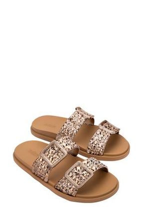 Melissa Lust Slide Sandal in Beige/Bronze at Nordstrom Rack, Size 9