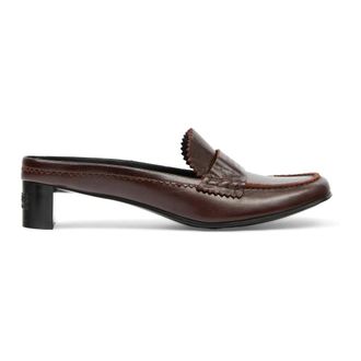 Maison Margiela Heeled Mules, female, Brown, Size: 8 1/2 US Almond Toe Slip-On Mule